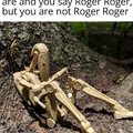 Roger roger...