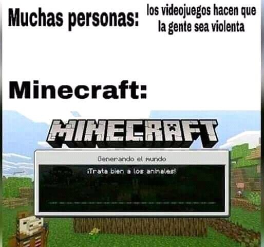 Minecraft es god - meme