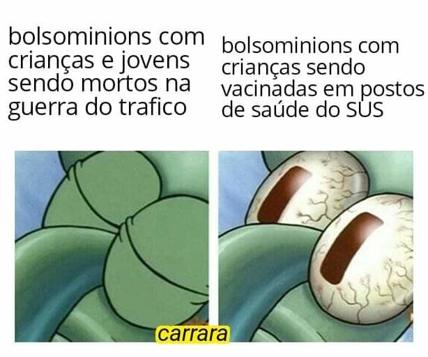 Vacinas x violência - meme