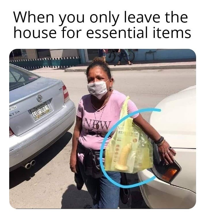 Only essential items - meme