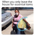Only essential items