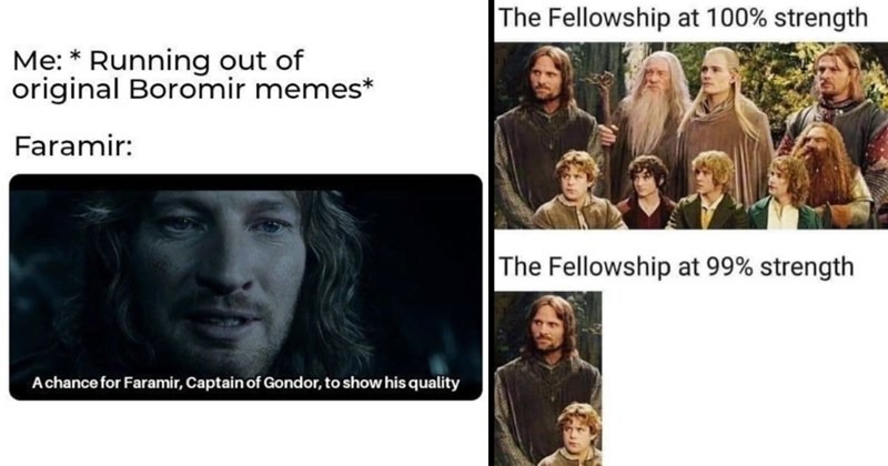 "Boromir would have shown more quality" - meme