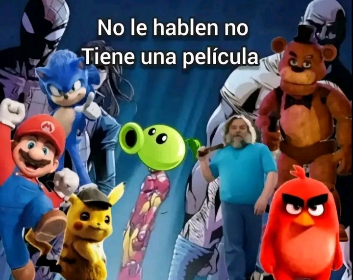 Plantas vs zombies y las películas basadas en videojuegos - meme