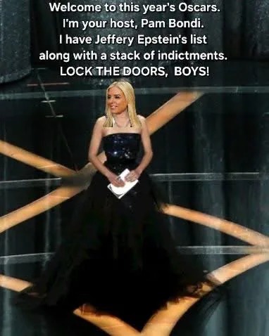 Pam Bondi Epstein files meme