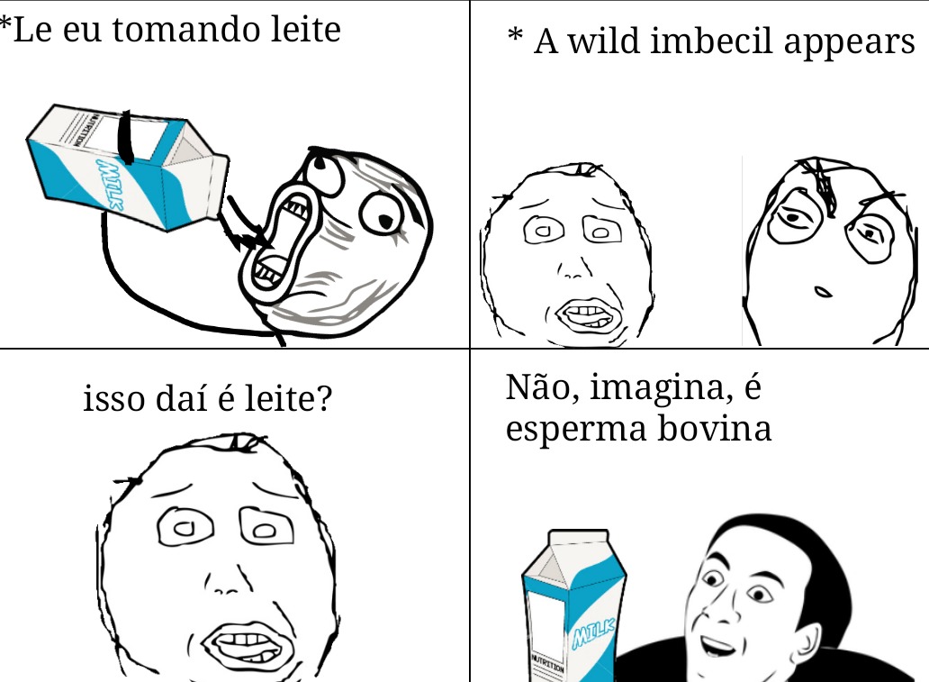 A resposta mais bruta e simples - meme