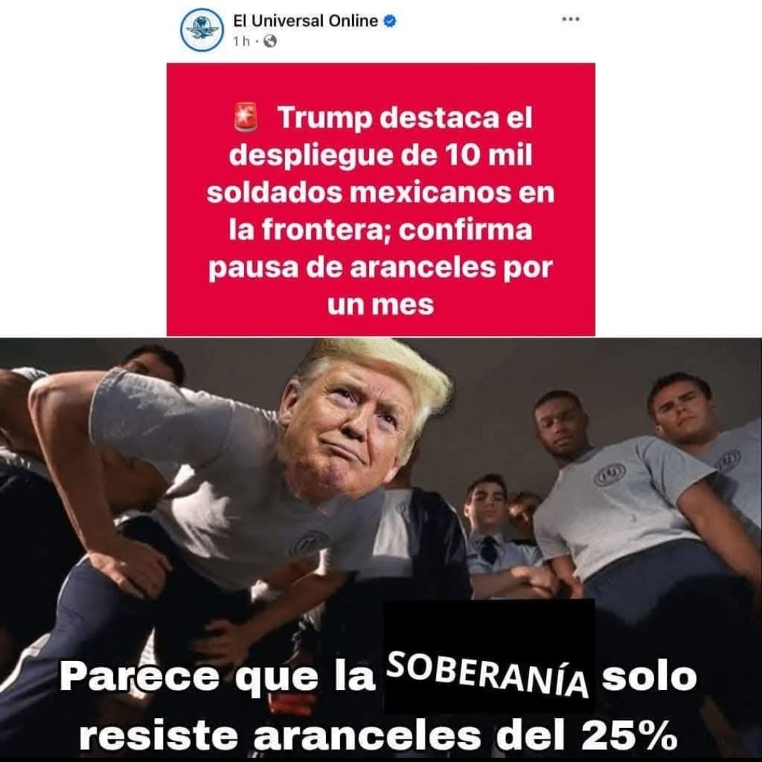 tal parece que claudia no tuvo de otra , pero la condición de que eeuu ayude a mexico contra el trafico de armas - meme