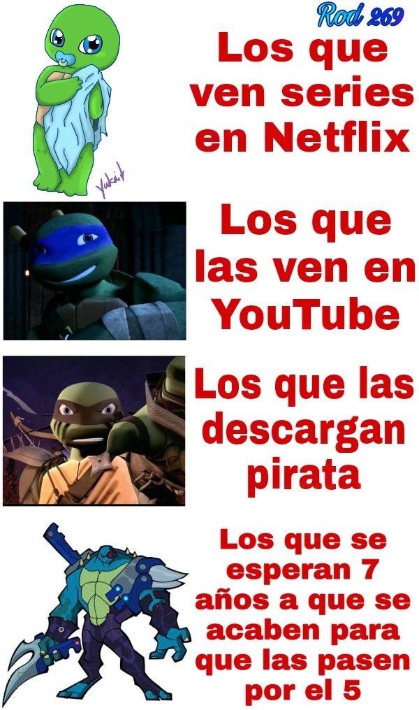 Los que ven serie en: - meme