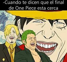 Final de one piece - meme