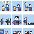 Awkward superman