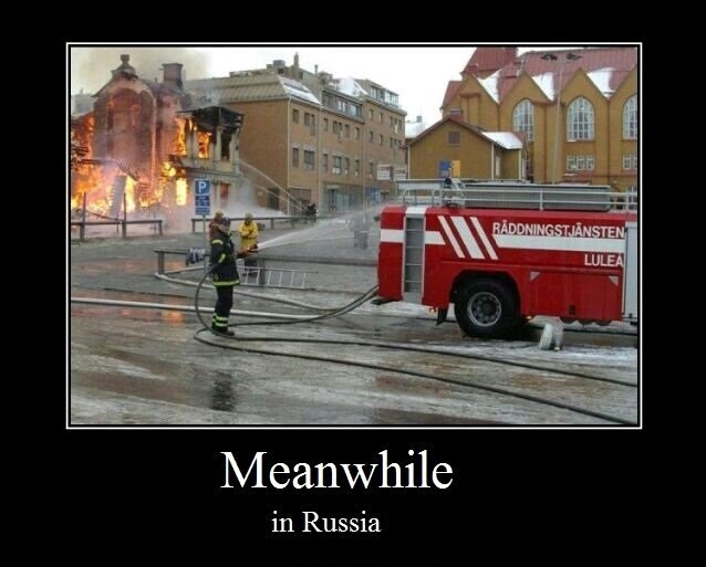 Enquanto isso na Rússia! - meme