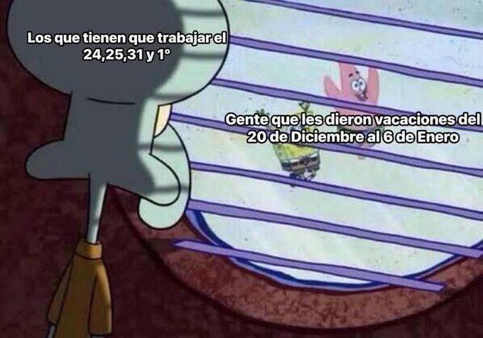 Trabajar en vacaciones de navidad y año nuevo - meme