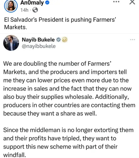 El Salvador is doubling the number of farmers - meme