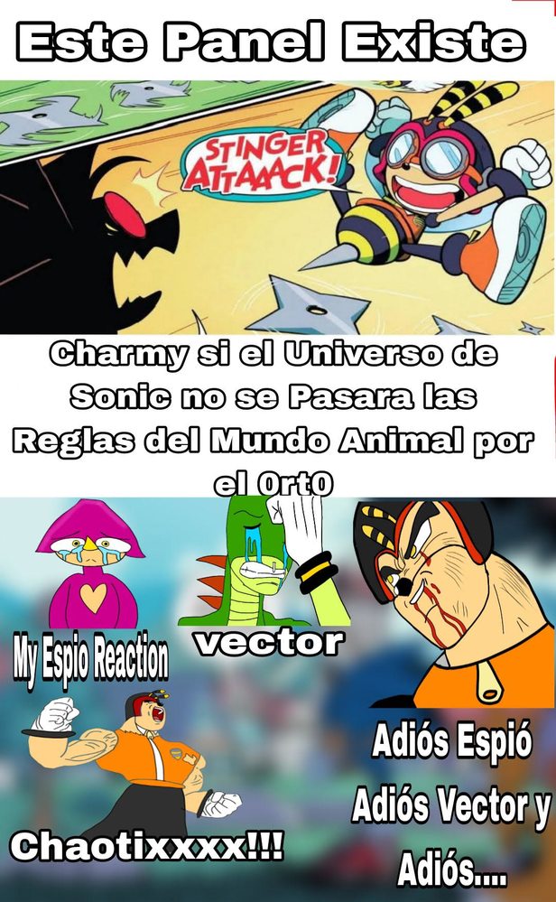 Qué desaprovechados están los Chaotix, apenas les darán un cómic por su 30 aniversario y nada más - meme