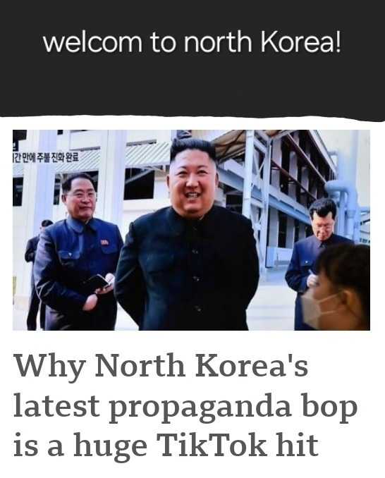North Korea on tiktok - meme