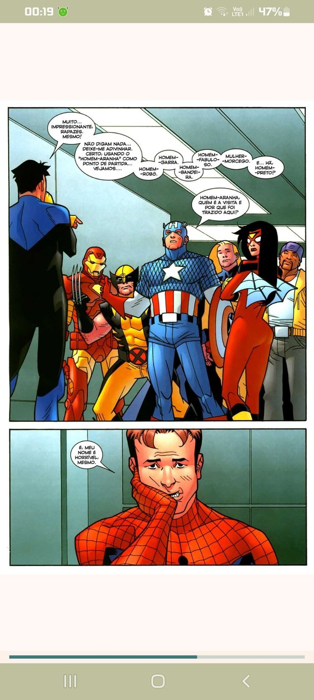 O fucking dia q o invencivel conheceu os vingadores (tenho links das hq quem quiser eh só pedir) - meme