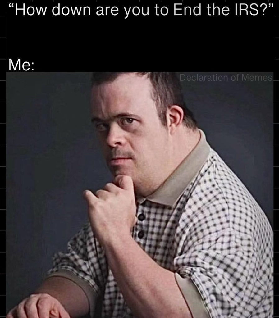 Taxation is retarded - meme