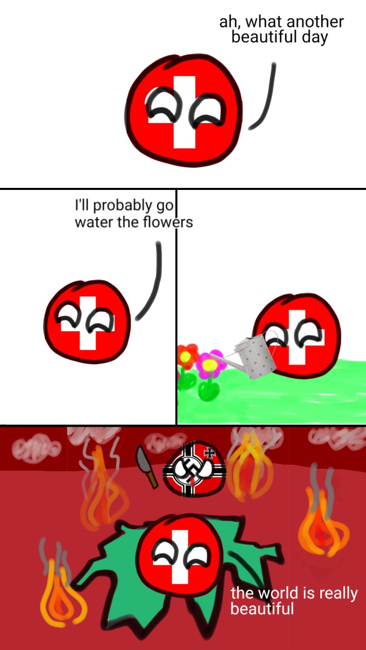 Switzerlands pov in ww2 - meme