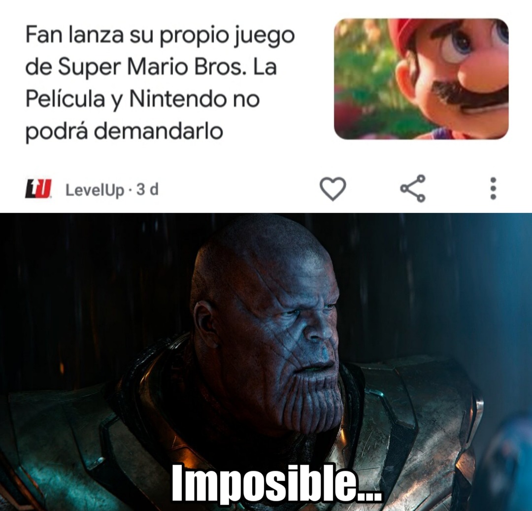Imposible :Thanos: - meme