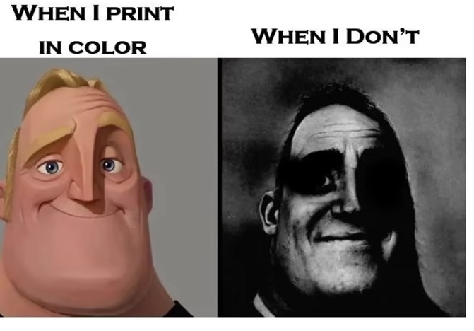 The school printer be like XD - meme