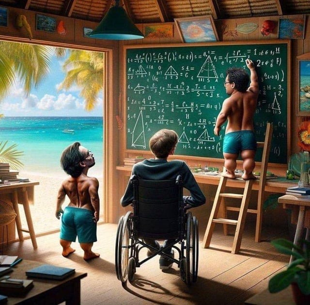 Stephen Hawking en la isla - meme