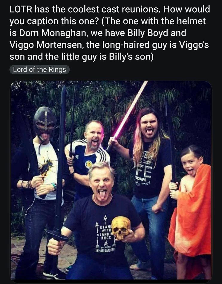 LOTR cast reunions hit harder every time - meme