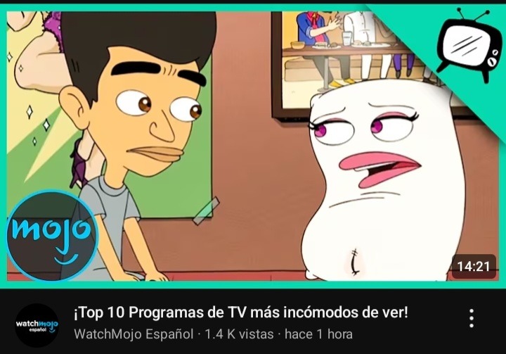 Si que big mouth es un asquerosidad en ver - meme