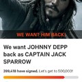 Helluva lot of petitions for Depp lately!