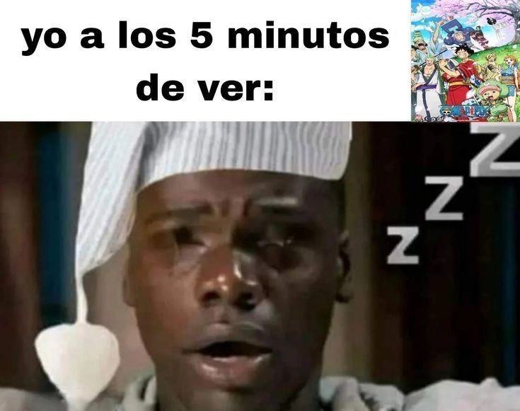 Pinche anime todo somnifero - meme