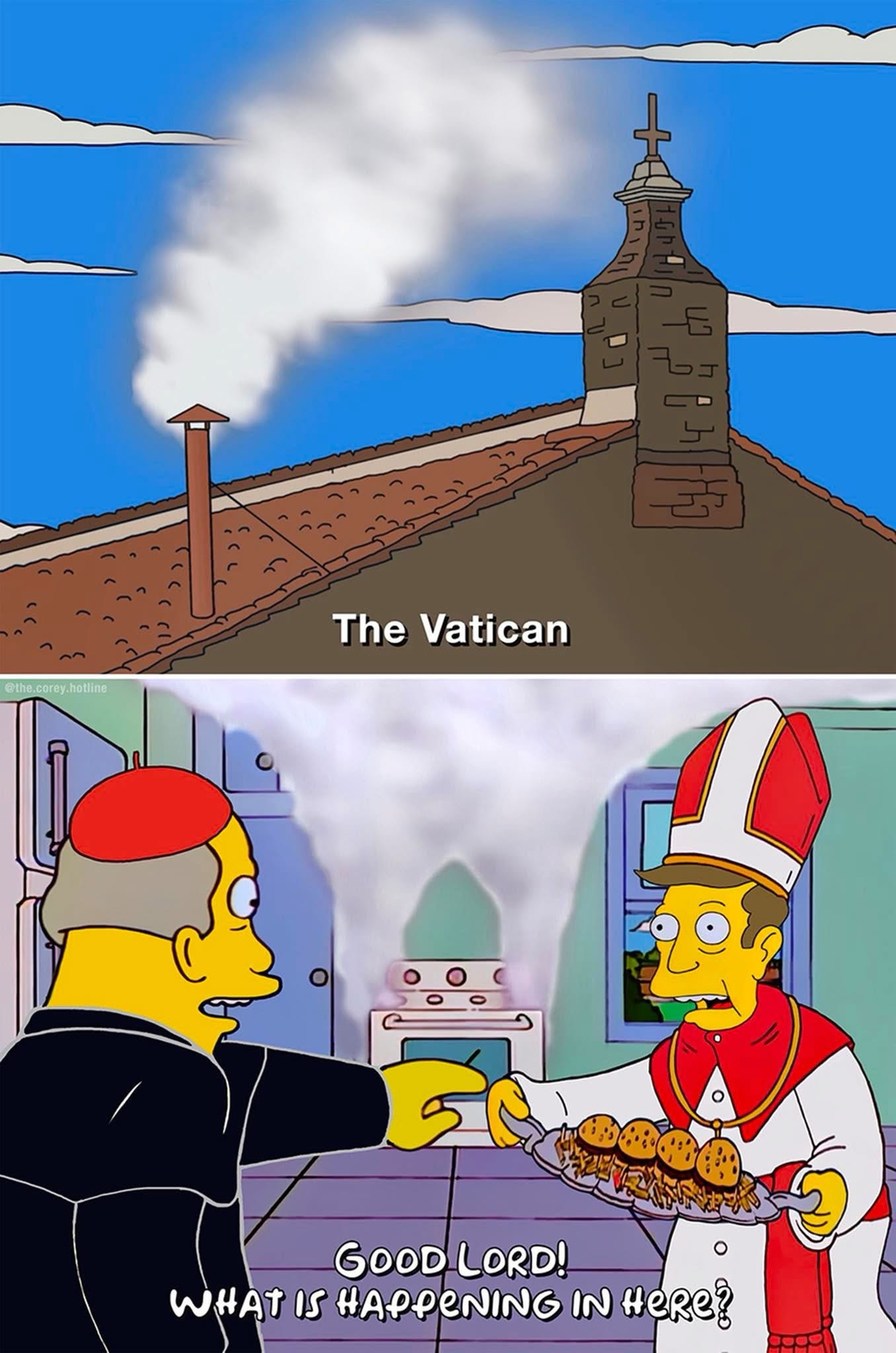 title watched Pope Leo XIV announcement - meme