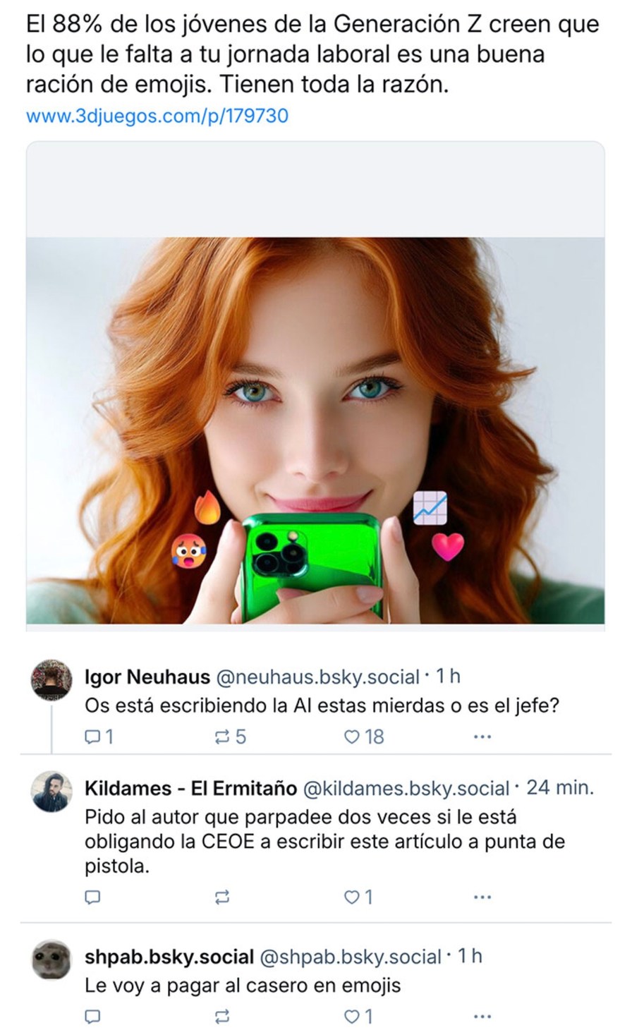 La Gen Z quiere emojis en el curro y yo pagando el alquiler con caritas - meme