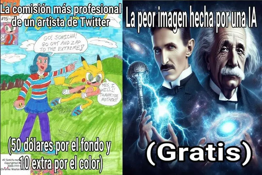 Dibujo promedio de "artista (autista) droider" jaja - meme