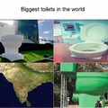 Los inodoros más grandes del mundo