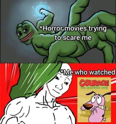 Courage the cowardly dog meme