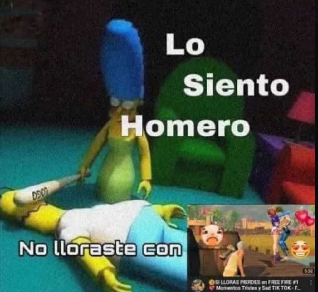 Se lo merece el pobre homero si o no? - meme