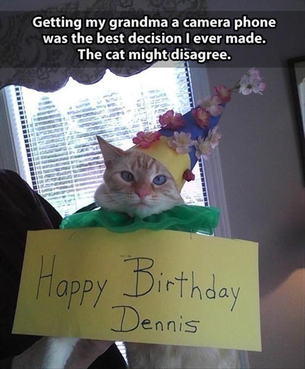 Happy Birthday meme for Dennis