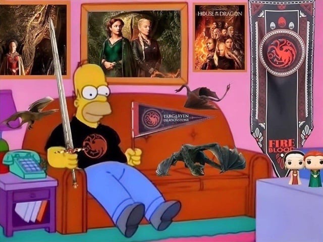 meme de la segunda temporada de la Casa del dragón