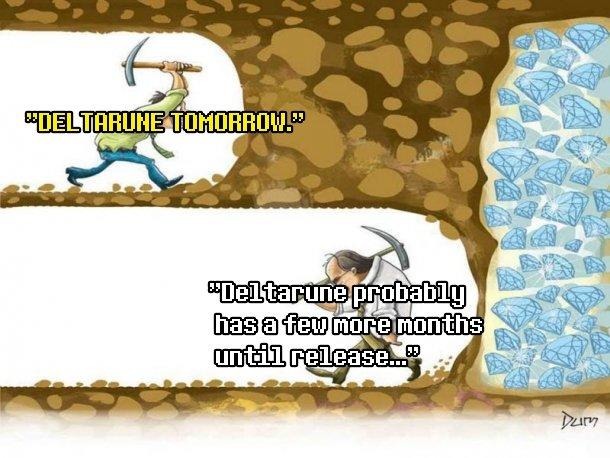 Deltarune tomorrow meme