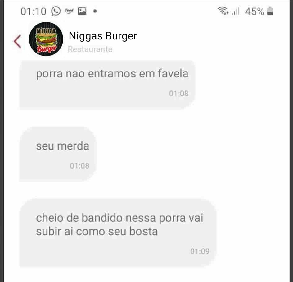 "niggas Burger" brasileiro e um bicho criativo - meme