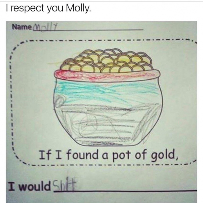 I would do the same, Molly. I would do the same - meme