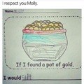 I would do the same, Molly. I would do the same