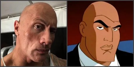 Lex Luthor and The Rock - meme