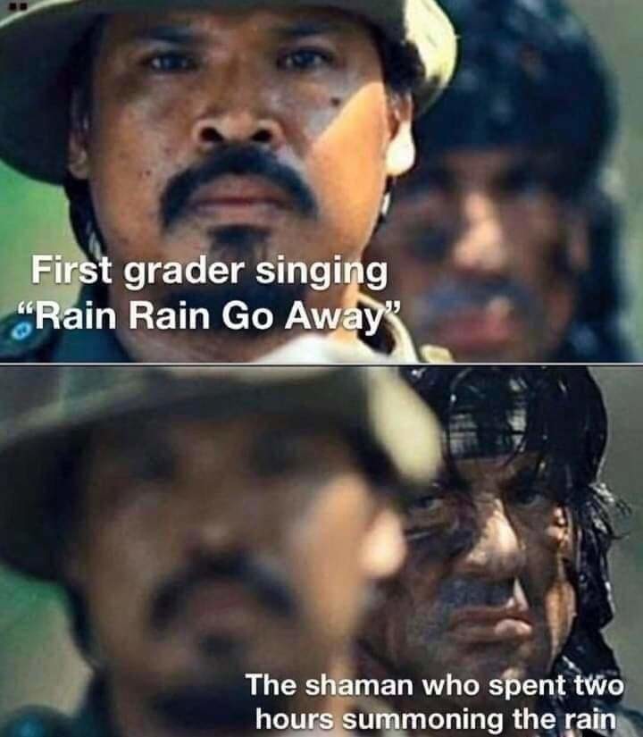 Rain - meme