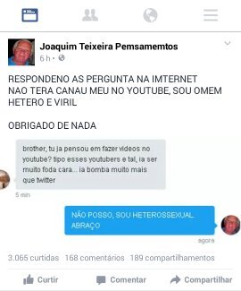 Joaquim Teixeira e macho hetero viril porra - meme
