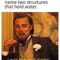 There are no other structure that hold water...