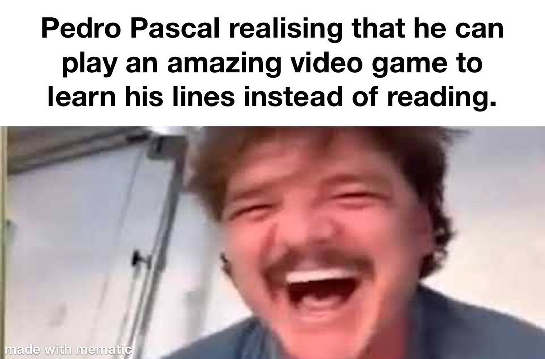 Pedro Pascal gamer meme