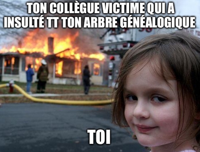 Ceux qui sont de victimes, c’est pas méchant mais reprenez vous - meme