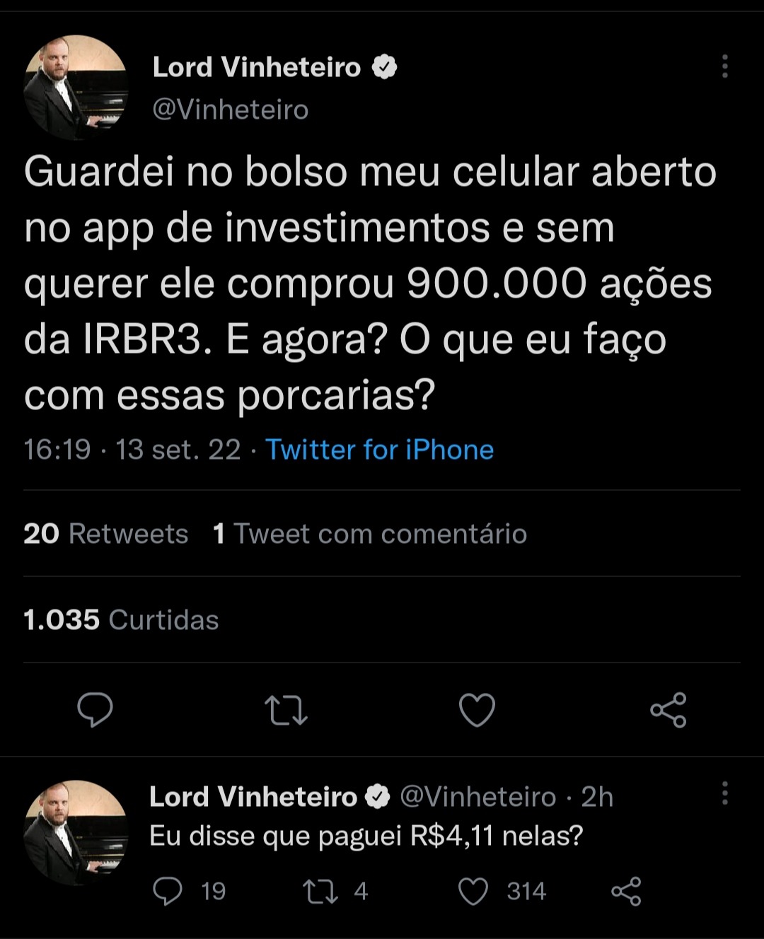 Vinheteiro comprou o Cruzeiro :( - meme