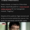 People don't want to read trans memoirs