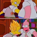 Majin smithers vs Homero buu