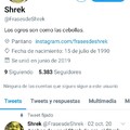 Sigan a Shrek en Twitter